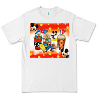 Cartoon Characters Coffee Cups Premium Tee | Teevron