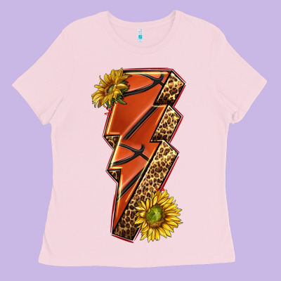 Ladies Tee sport basketball lightning bolt