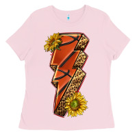 Bubblegum Pink sport basketball lightning bolt Ladies Tee - texasbilliewilder