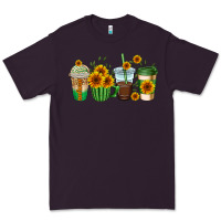 Plum sunflowers coffee cups Premium Tee - AdoDesignShop