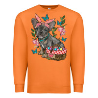 Carrot easter french bulldog Premium Sweatshirt - RanaPortraitStore
