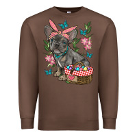 Chestnut easter french bulldog Premium Sweatshirt - RanaPortraitStore