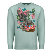 Seafoam easter french bulldog Premium Sweatshirt - RanaPortraitStore