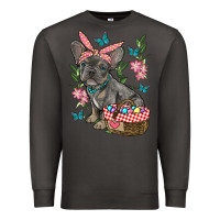 Smoke easter french bulldog Premium Sweatshirt - RanaPortraitStore