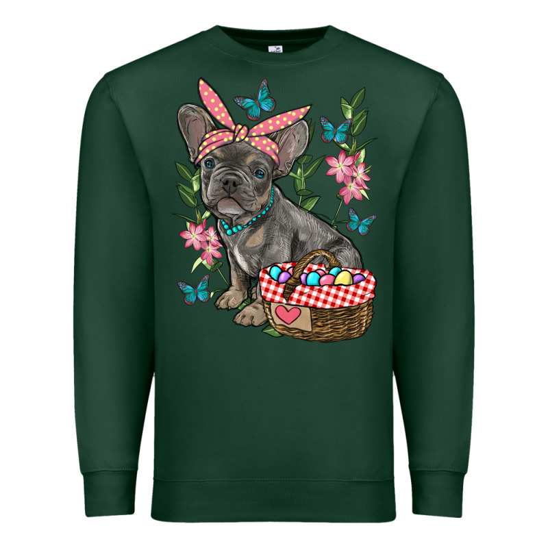 Easter French Bulldog Premium Sweatshirt by RanaPortraitStore | Teevron