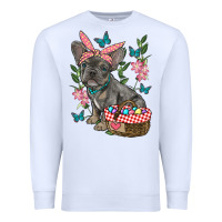 White easter french bulldog Premium Sweatshirt - RanaPortraitStore