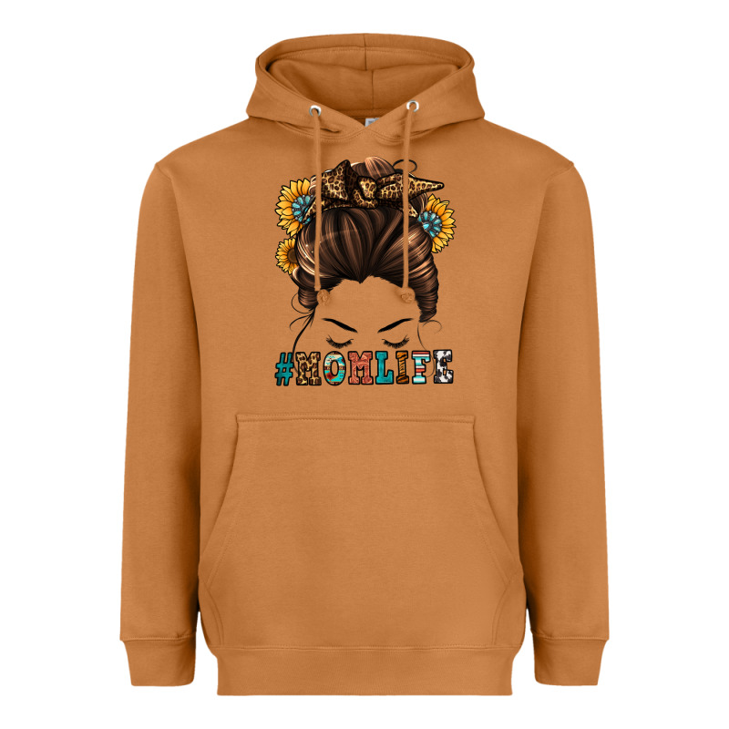 Mom Life Messy Bun Heavyweight Hoodie by Jasminsmagicworld | Teevron