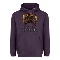 Plum mom life messy bun Heavyweight Hoodie - Jasminsmagicworld