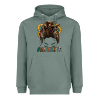 Sage mom life messy bun Heavyweight Hoodie - Jasminsmagicworld