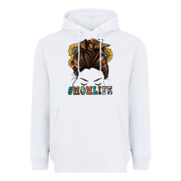 White mom life messy bun Heavyweight Hoodie - Jasminsmagicworld