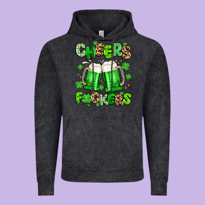 Cheers Fuckers Vintage Hoodie Designed By Artiststas