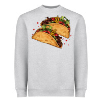 Heather Grey mexican taco's Heavyweight Sweatshirt - AdoDesignShop