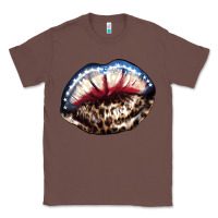 Chestnut American lips leopard Classic Tee - NancyCooperArtShop