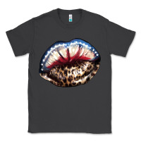 Smoke American lips leopard Classic Tee - NancyCooperArtShop