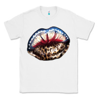 White American lips leopard Classic Tee - NancyCooperArtShop