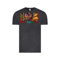 Vintage Black peace love tacos Vintage Tee - AdoDesignShop