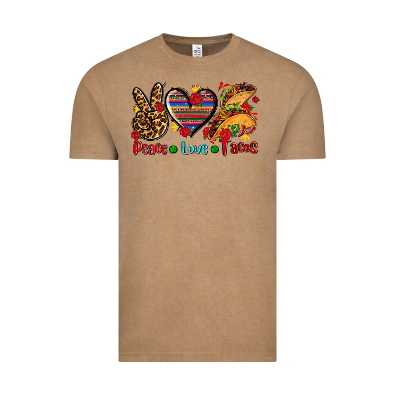 Peace Love Tacos Vintage Tee by AdoDesignShop | Teevron