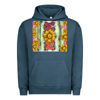 Pigment Midnight Navy Mom leopard Urban Hoodie - CowGirlArtShop