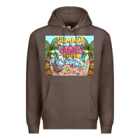 Coffee summer vibes Premium Hoodie - NancyCooperArtShop