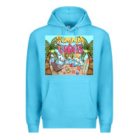 Ocean Blue summer vibes Premium Hoodie - NancyCooperArtShop