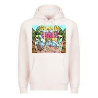 Pale Pink summer vibes Premium Hoodie - NancyCooperArtShop