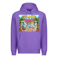 Purple summer vibes Premium Hoodie - NancyCooperArtShop