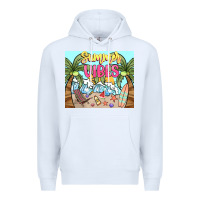 White summer vibes Premium Hoodie - NancyCooperArtShop