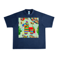Navy pinata seamless pattern Urban Heavy Tee - BundleAndBundleShop