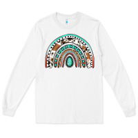 White western rainbow Long Sleeve Tee - Jasminsmagicworld