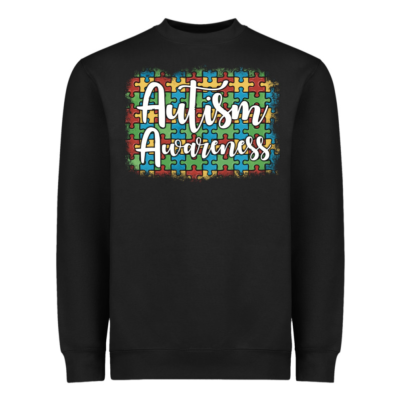 Autism Awareness Puzzle Background Heavyweight Sweatshirt by Artiststas | Teevron