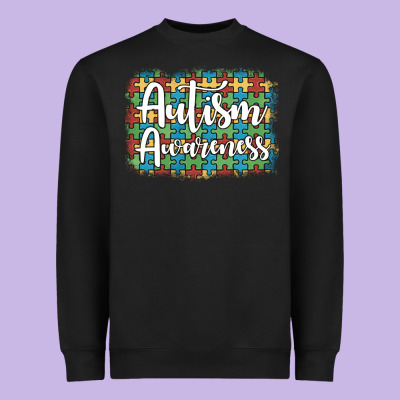 Autism Awareness Puzzle Background Heavyweight Sweatshirt Designed By Artiststas