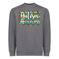 Storm autism awareness puzzle background Heavyweight Sweatshirt - Artiststas
