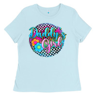 Baby Blue daddy's girl Ladies Tee - Zillion Design Studio