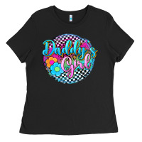 Black daddy's girl Ladies Tee - Zillion Design Studio
