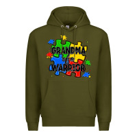 Army Green grandma of a warrior Premium Hoodie - JahusDesignShop