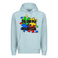 Blue Mist grandma of a warrior Premium Hoodie - JahusDesignShop