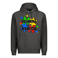 Charcoal Heather grandma of a warrior Premium Hoodie - JahusDesignShop