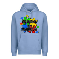 Colony Blue grandma of a warrior Premium Hoodie - JahusDesignShop
