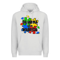 Dove Grey grandma of a warrior Premium Hoodie - JahusDesignShop