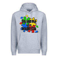 Heather Grey grandma of a warrior Premium Hoodie - JahusDesignShop