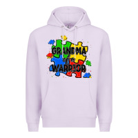 Lilac grandma of a warrior Premium Hoodie - JahusDesignShop