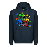Navy grandma of a warrior Premium Hoodie - JahusDesignShop
