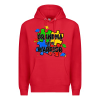 Red grandma of a warrior Premium Hoodie - JahusDesignShop