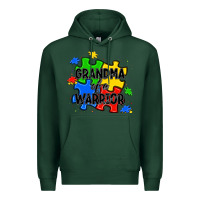 Sports Green grandma of a warrior Premium Hoodie - JahusDesignShop