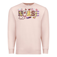 Pale Pink Easter Nurse Premium Sweatshirt - RanaPortraitStore