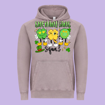 Shenanigans Squad Vintage Hoodie Designed By Artiststas