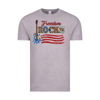 Vintage Zinc freedom rocks with guitar Vintage Tee - Artiststas