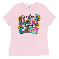Bubblegum Pink spoiler alert i don't care Ladies Tee - Zillion Design Studio