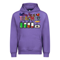 Tulip Battery life of a Teacher Urban Hoodie - CowGirlArtShop