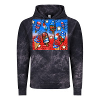 Cloud Black american popsicle and stars Vintage Hoodie - AdoDesignShop